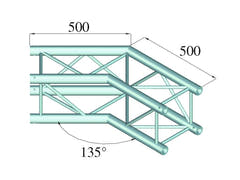 Alutruss QUADLOCK 6082C-23 2-way corner 135°