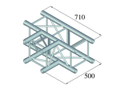 Alutruss QUADLOCK 6082T-35 T-Pezzo a 3 Vie