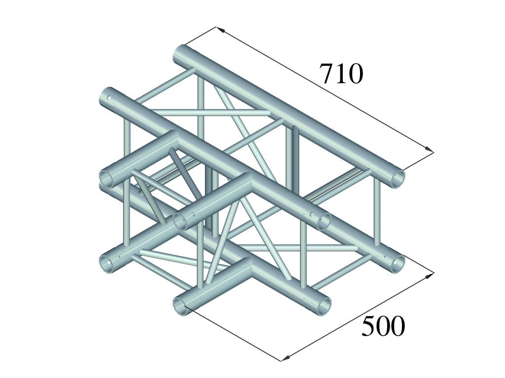 Alutruss QUADLOCK 6082T-35 T-Pezzo a 3 Vie