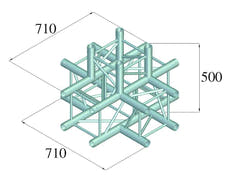 Alutruss QUADLOCK 6082C-51 5-way cross piece