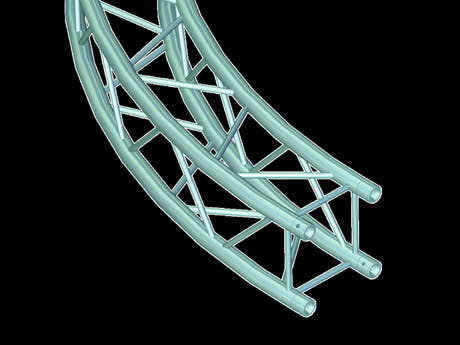 ALUTRUSS QUADLOCK 6082 Elemento per cerchio da 6 m in.45°