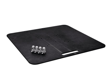 ALUTRUSS Base Plate 80x80 Nero, 28,60kg.