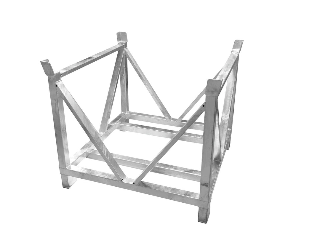 ALUTRUSS Dolly per piastre di base in acciaio quadrate 80x80