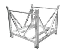 ALUTRUSS Dolly per piastre di base in acciaio quadrate 80x80