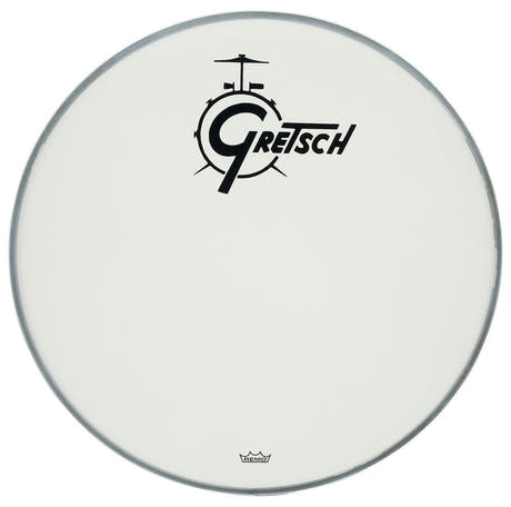 Gretsch Ambassador Coated pelle per grancassa da 24", logo nero al centro