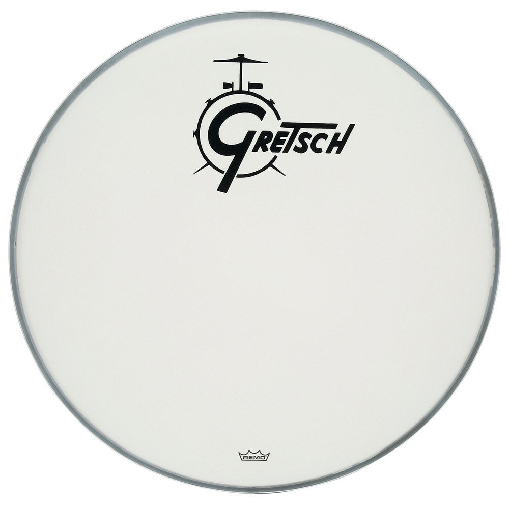 Gretsch Ambassador Coated 20" pelli per grancassa, logo nero al centro