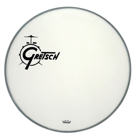 Pelle per grancassa Gretsch Ambassador Coated 26", logo nero a sinistra