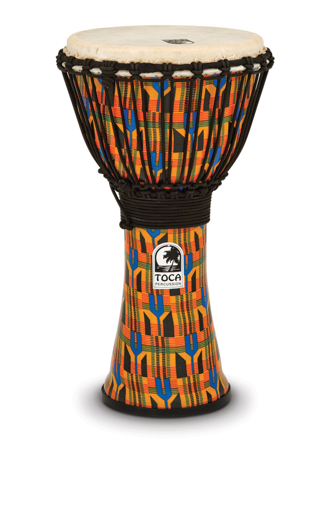 Toca Djembe Freestyle accordato a corda - Kente Cloth (SFDJ-10K)