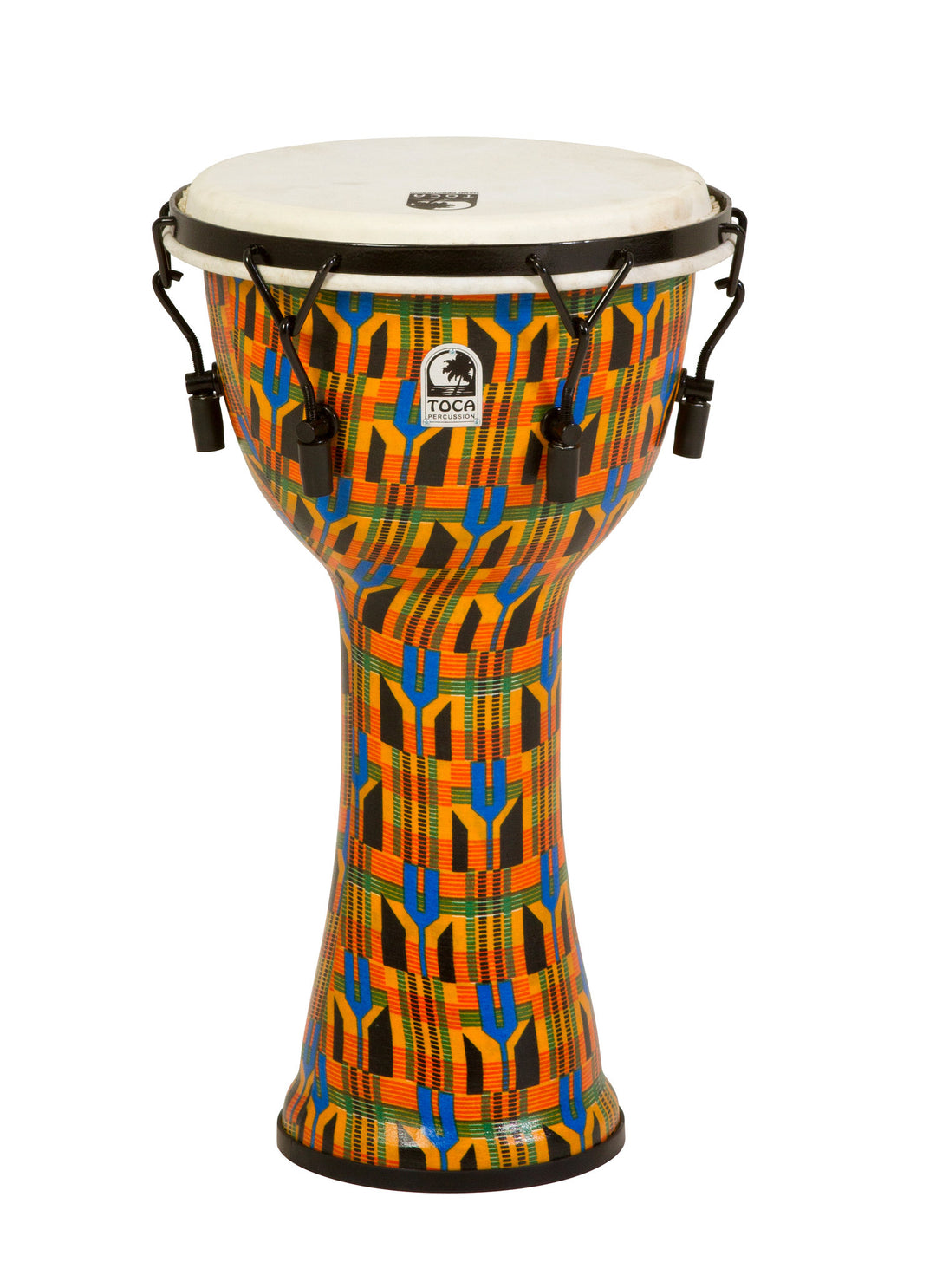 Toca Djembe Freestyle con accordatura meccanica - Tessuto Kente (SFDMX-10K)