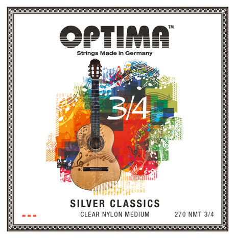 Optima Strings for classic guitar SILVER CLASSICS Guitar strings for children - Set 3/4 (270MT 3/4)