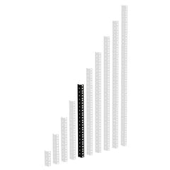 Adam Hall 61535 B Guida Rack Robusta (Nero)