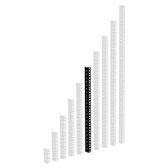 Adam Hall 61535 B Guida Rack Robusta (Nero)