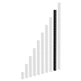 Adam Hall 61535 B Heavy Duty Rack Rail Black
