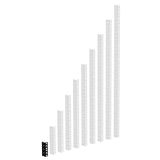 Adam Hall 61535 B Heavy Duty Rack Rail Black