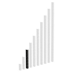 Adam Hall 61535 B Guida Rack Robusta (Nero)