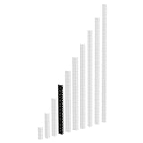 Adam Hall 61535 B Heavy Duty Rack Rail Black