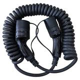 Cavo di ricarica spiralato Type-2 32A trifase 5 metri