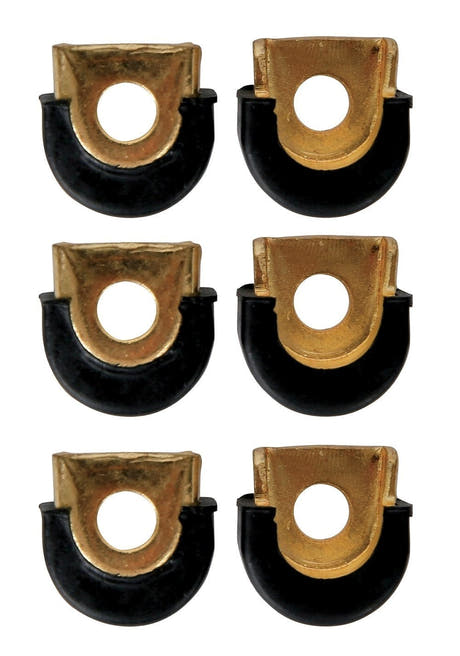 LP628 Procare protezioni per fusti di congas, foro da 5/16", cromate, 6 pezzi