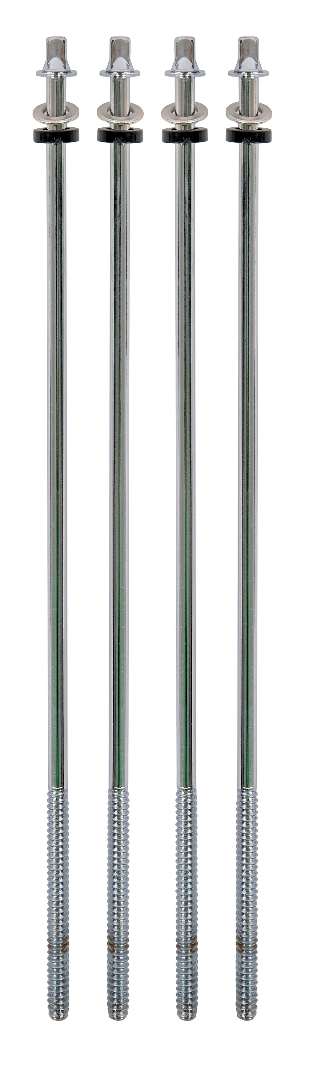 Latin Percussion Aste di tensione per Repinique brasiliano - LP3110 LP3112 - Chrome, 4 pezzi (LP3921)