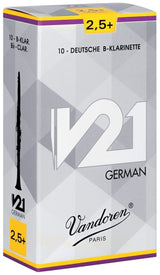 Vandoren German V21 ance per clarinetto in Bb, forza 1 1/2, 10 pezzi