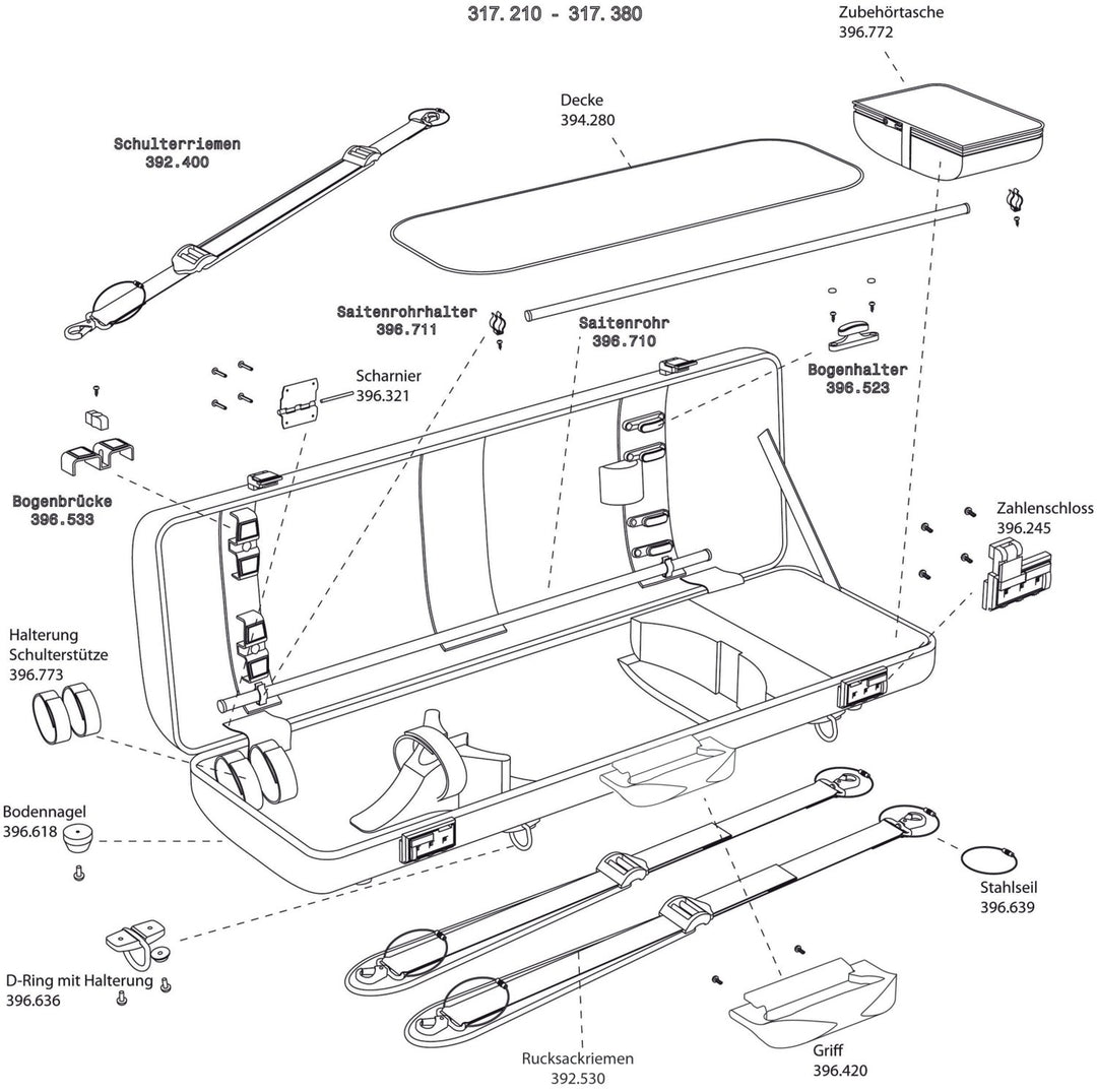 GEWA Violini case Air 2.1 - Tasca per spartiti