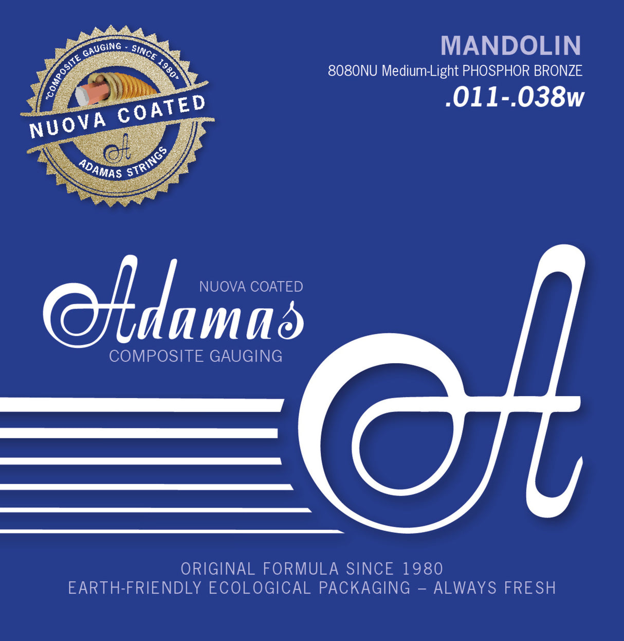 Adamas Strings for mandolin Nuova coated - Med.-Light .011 (8080NU)
