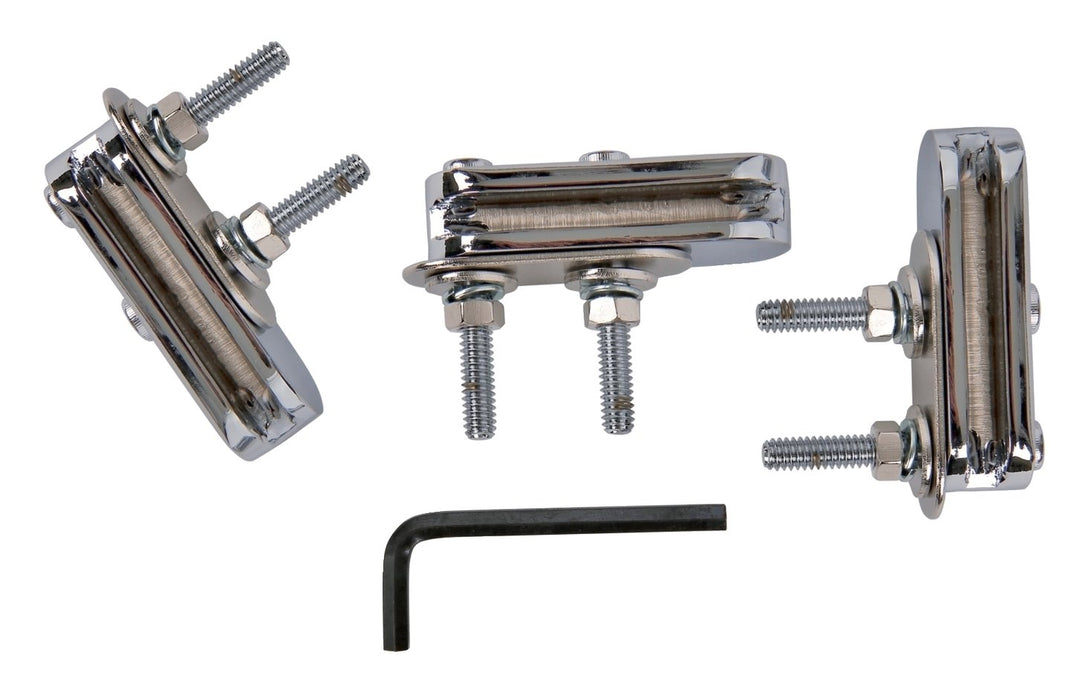 Latin Percussion Supporto bracket Conga - Chrome, 3 pezzi (LP291BR)