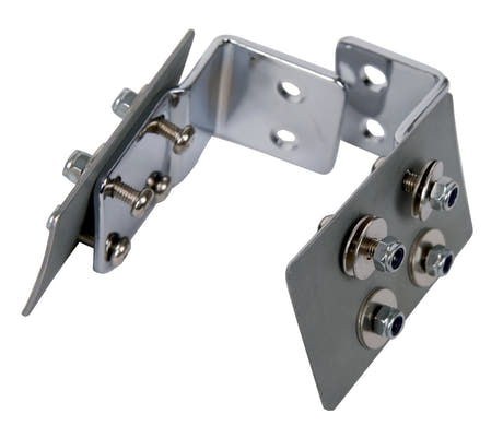Latin Percezione Mount bracket Timbales per LP + Tito Puente shells + LP980 - LP981 LP981A LP982 stands - 2-Hole, Chrome (LP984)