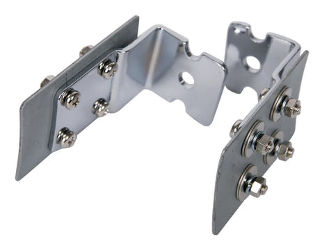 Supporto bracket per montaggio Timbales Prestige Latin Percussion - Matador - fusto Karl Perazzo + LP986 - LP986A - LP987 - M260 stand - 1 foro, cromato (LP2510)