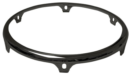 Latin Percussion Hooped Conga Comfort Curve II - Z Series (Extended Collar) Black Mirror - 12 1/2" Tumba | 6 hole (LP774C)