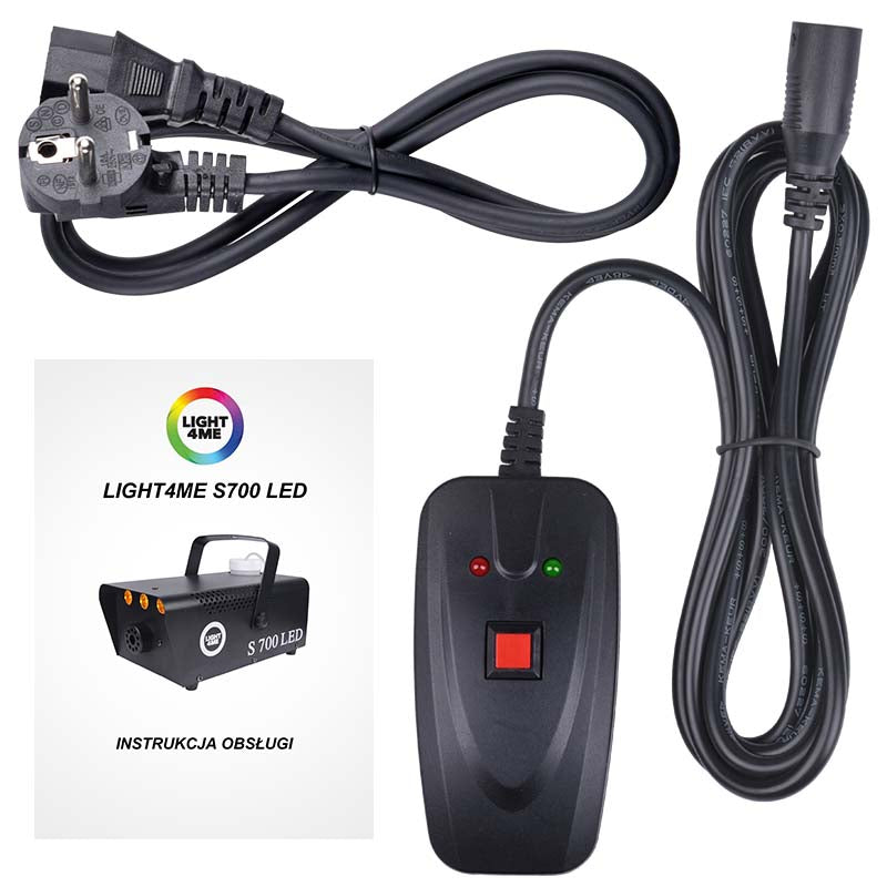 LIGHT4ME S 700W LED generatore di effetti macchina del fumo e della nebbia con telecomando