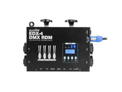EUROLITE Set 4x PAR-30 Faretto bk dim2warm + EDX-4 DMX RDM LED Dimmer Pack