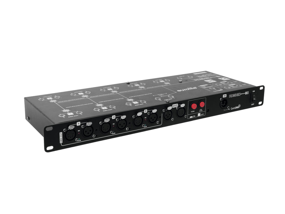 EUROLITE DMX Split 8X Splitter RDM