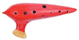 Ocarina Plaschke Classic in C, 16 cm, da C2 a F3, smaltata rossa