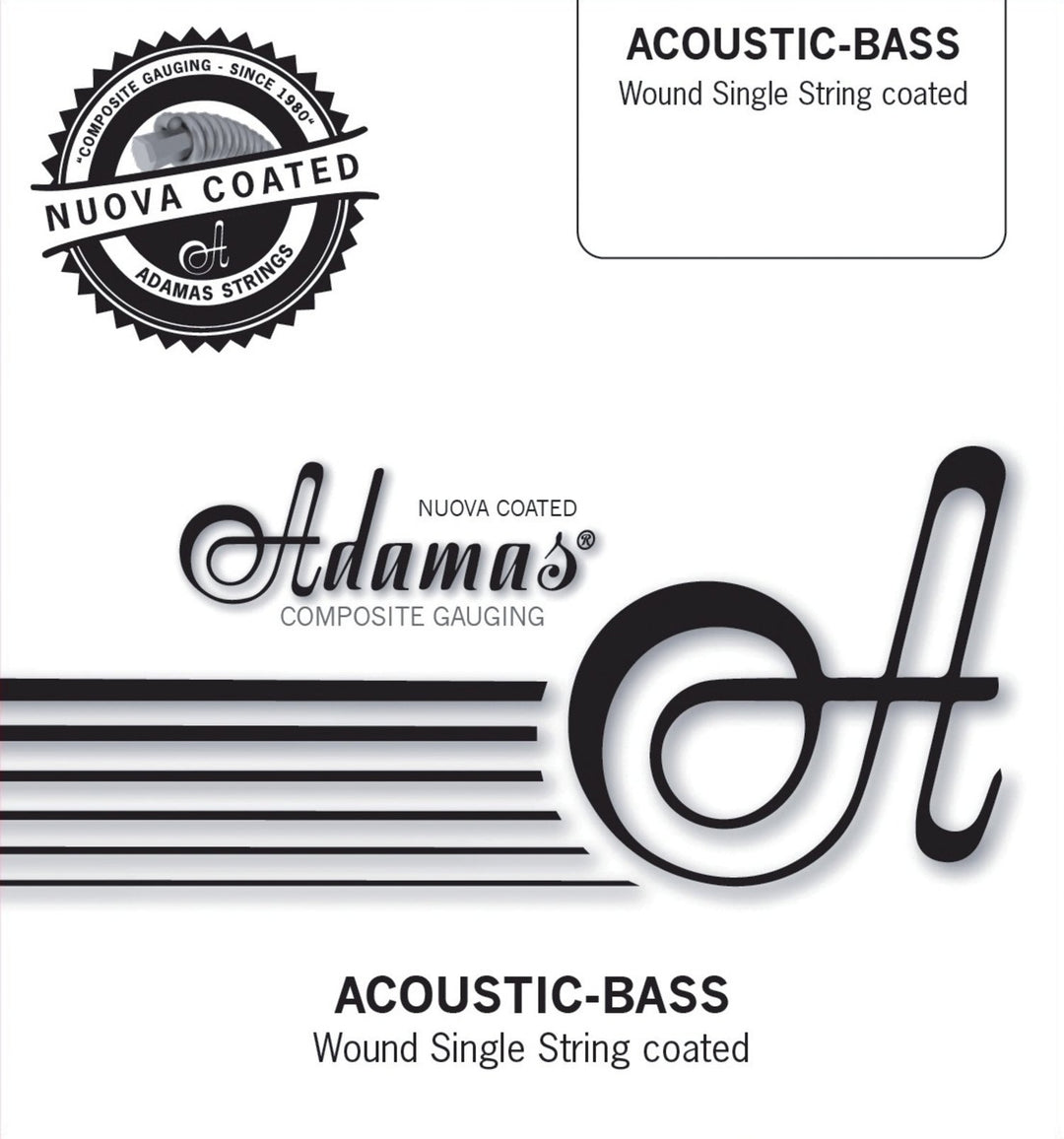 Adamas Corda singola Nuova rivestita in bronzo fosforoso - .085in./2,16mm (avvolta)