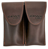 GEWA Crazy Horse Bugle Double per 2 bocchini di corno francese, marrone