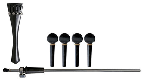 GEWA set di accessori in ebano per violoncello 4/4, fineaccordatori