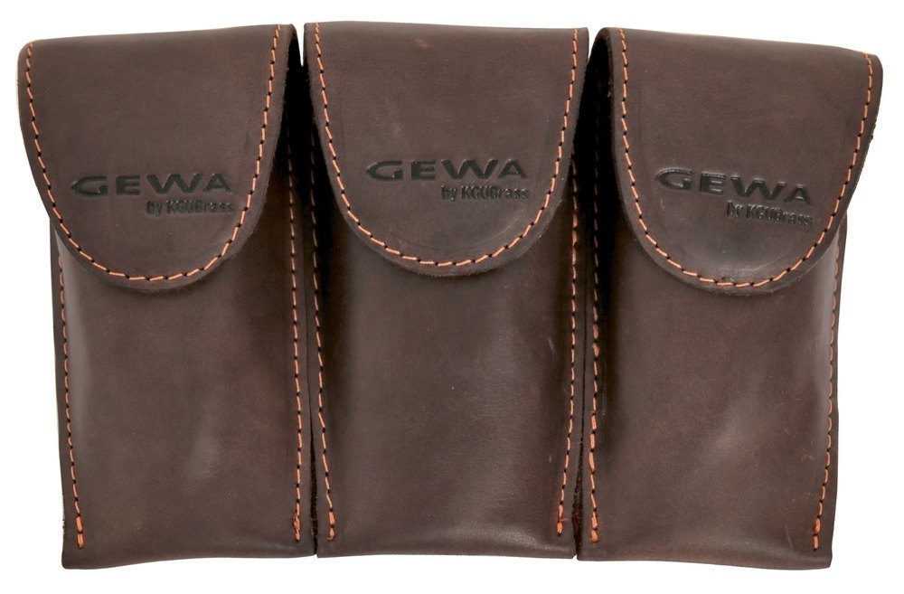 GEWA Crazy Horse Trombone Triple per 3 bocchini per trombone, nero