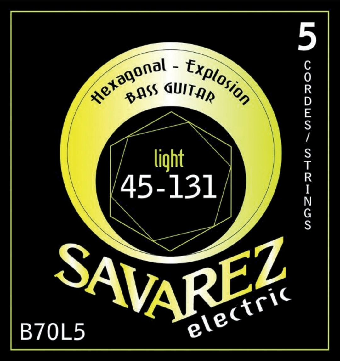 Savarez Corde per basso elettrico Hexagonal Explosion - 5 corde. Light (B70L5)