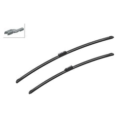 Set spazzole tergicristallo Bosch Aerotwin Flatblade A120S