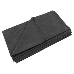 Panno in microfibra, 40x40cm, 330gsm, 10 pezzi Nero