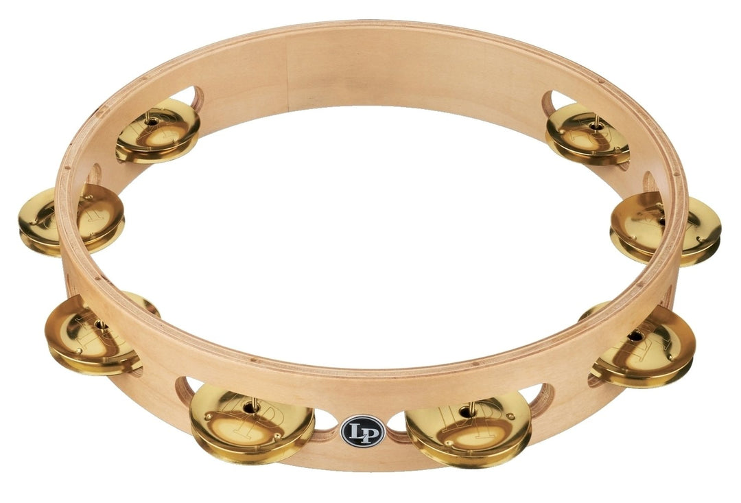 Latin Percussion Tamburello Pro 10 in a fila singola - Ottone (LP380A-BR)