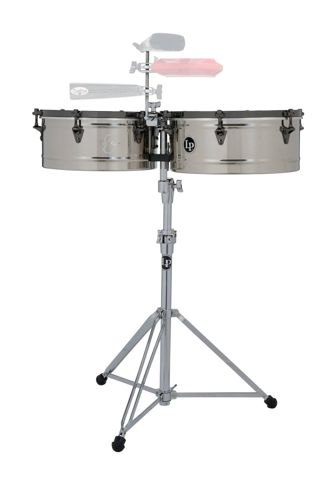 Latin Percussion Timbales E-Class in acciaio inox - 14"/15" (LP1415-EC)