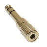 Adattatore Jack Stereo 3,5mm a Jack Stereo 6,3mm (Oro)