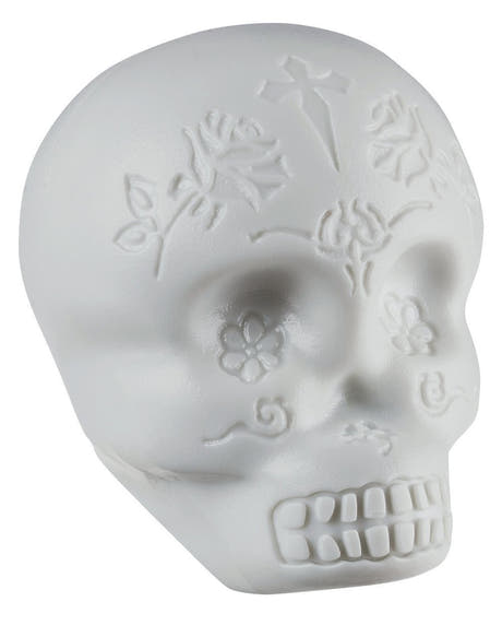 LP Sugar Skull LP006-GLO shaker a forma di teschio, fosforescente