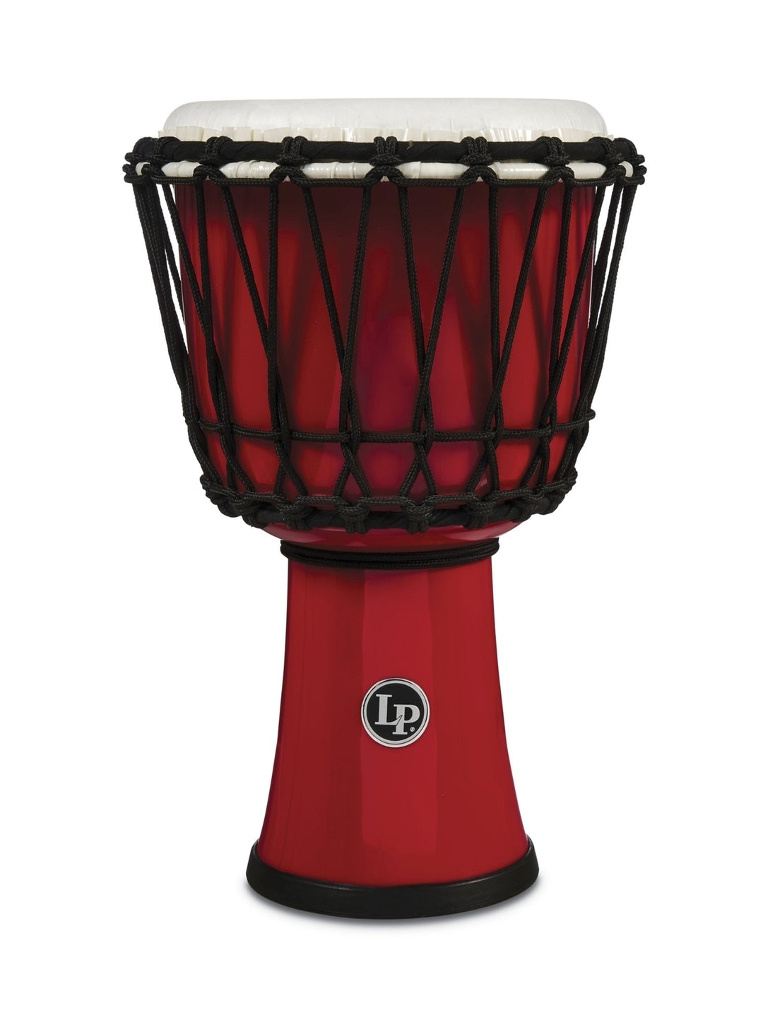 Latin Percussion Djembe World da 7-inch con accordatura a corda Circle - Red (LP1607RD)