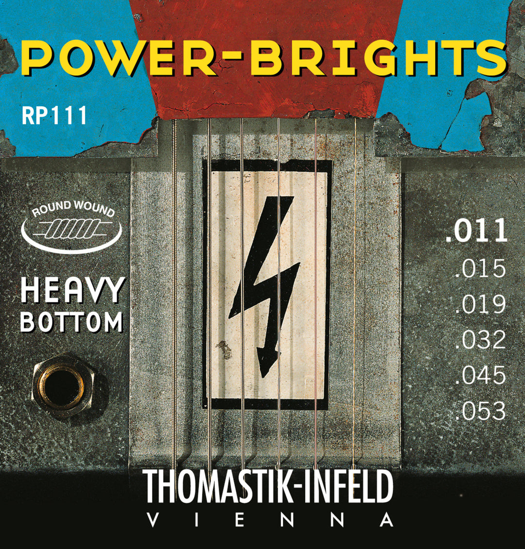 Corde Thomastik-Infeld per Chitarre elettriche serie Power Brights - Set 011 heavy (RP111)