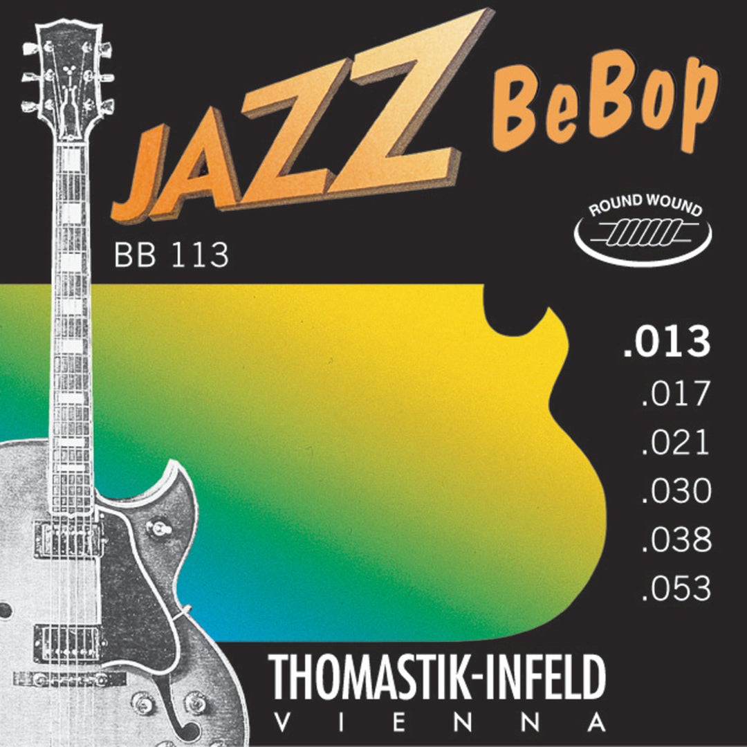 Corde Thomastik-Infeld per chitarre E-guitar Jazz BeBob series nickel round wound - Set 013rw (BB113)