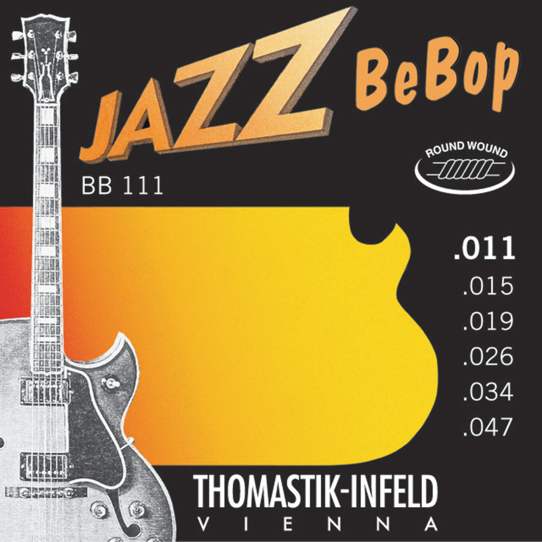Corde Thomastik-Infeld per chitarre E-guitar Jazz BeBob series nickel round wound - Set 011rw (BB111)