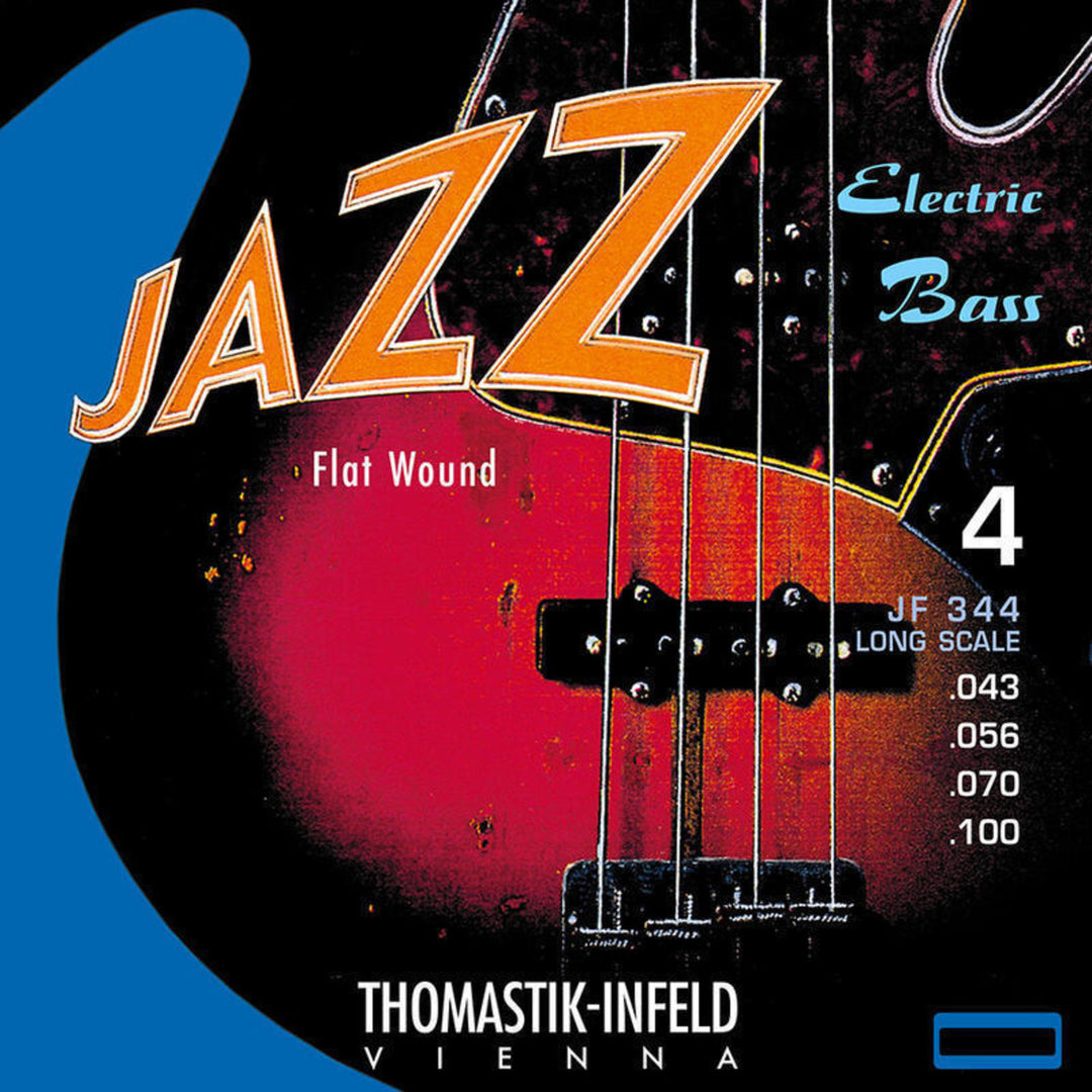 Thomastik-Infeld corde per E-Bass Jazz Bass Flat wound - set a 4 corde lungo (JF344)